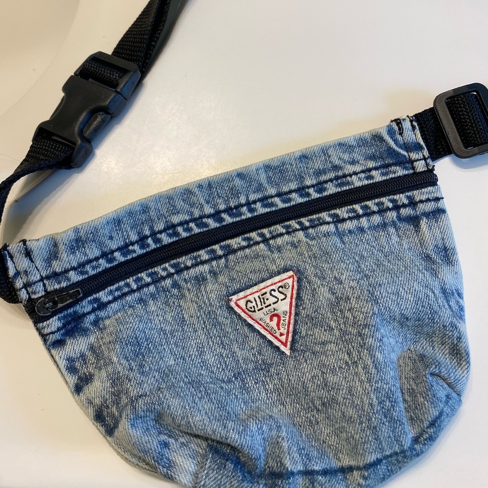 Guess jean fanny pack.